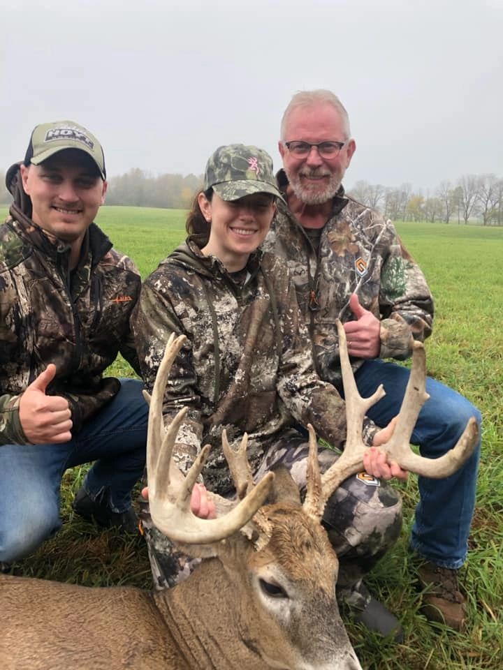 family with buck