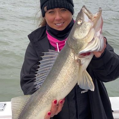 Lisa Velliquette with fish