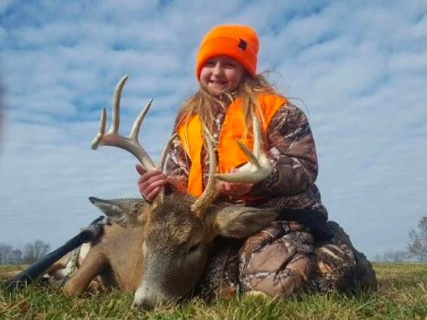 girl with buck from Youth hunt
