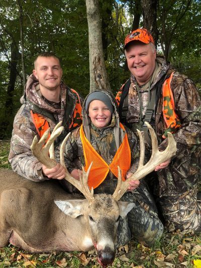 Family with Buck